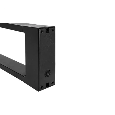 Lampy-ogrodowe-stojace - czarny słupek ogrodowy led zewnętrzny 80cm o mocy 7w neutralne światło rio 8811 lvt 