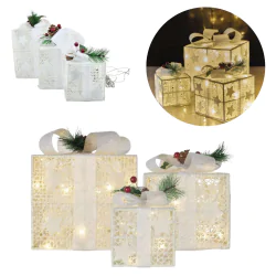 Dekoracje-swiateczne-led - dekoracja świąteczna w formie prezentów z ciepłym światłem dcfc27 emos