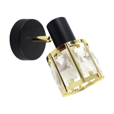 Kinkiety-do-salonu - oprawa ścienno-sufitowa kinkiet czarno-złoty na żarówkę e14 dunbar 04900 ideus 