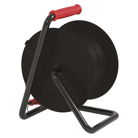 Przedluzacze-bebnowe - przedłużacz zwijany bębnowy gumowy  4 gniazda, 3x2,5mm 25m emos p084253 