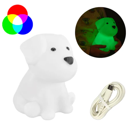 Oswietlenie-do-pokoju-dzieciecego - lampka nocna piesek zabawka dla dziecka prezent pod choinkę ideus 