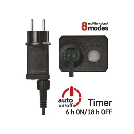 Oswietlenie-choinkowe - ledowe lampki choinkowe 12 metrów kolorowe światełka na choinkę zewnętrzne 120led ip44 emos 