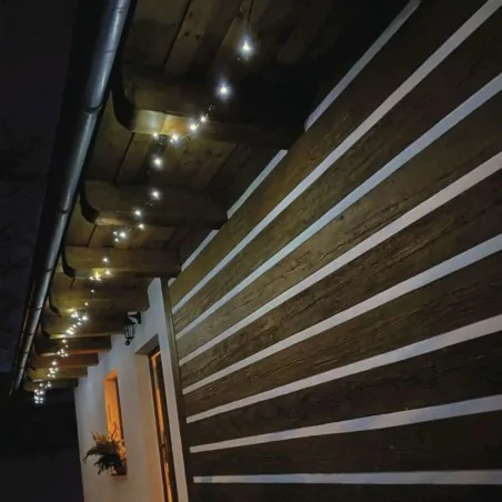 Oswietlenie-choinkowe - światełka choinkowe zimne światło 24m lampki na choinkę z timerem na zewnątrz 240led d4ac25 emos 