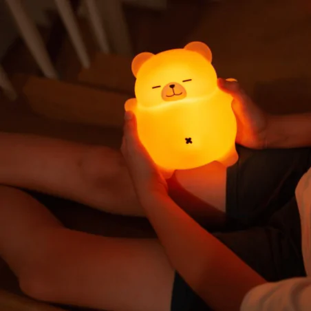 Lampki-nocne - oddychająca lampka nocna led dla dzieci z funkcją chrapania chrapuś mw61641 eco-light 