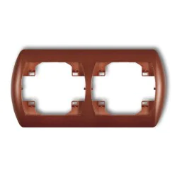 Ramki-podwojne - ramka podwójna pozioma brązowy metalik trend 9rh-2 karlik