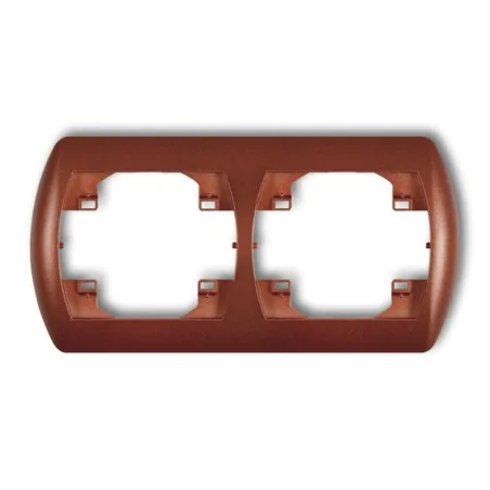 Ramki-podwojne - ramka podwójna pozioma brązowy metalik trend 9rh-2 karlik 