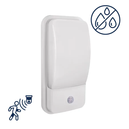 Kinkiety-zewnetrzne - oprawa elewacyjna led z czujnikiem ruchu zewnętrzna 14w neutralna albin pir ideus 