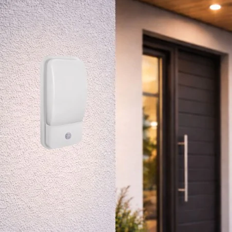 Kinkiety-zewnetrzne - oprawa elewacyjna led z czujnikiem ruchu zewnętrzna 14w neutralna albin pir ideus 