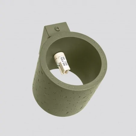 Kinkiety-do-salonu - kinkiet orbis beton lampa ścienna betonowa zielona oliwka g9 sl.1839 sollux 