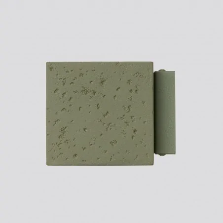 Kinkiety-do-salonu - kinkiet quad beton zielona oliwka oprawa kwadratowa betonowa g9 sl.1843 sollux 