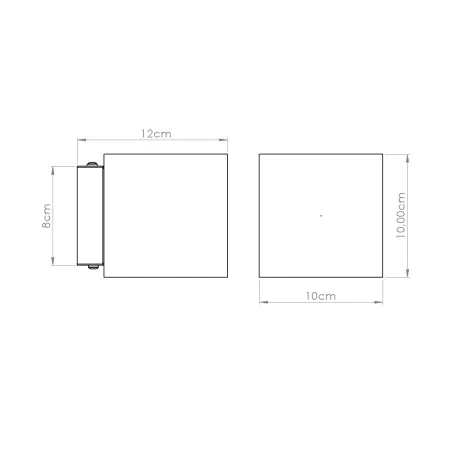 Kinkiety-do-salonu - kinkiet quad beton zielona oliwka oprawa kwadratowa betonowa g9 sl.1843 sollux 
