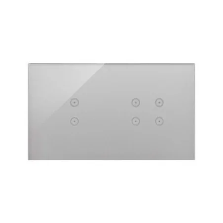 Panele-dotykowe - panel dotykowy 2 pionowe+4 pola dotykowe srebrna mgła dstr234/71 simon 54 touch kontakt simon 