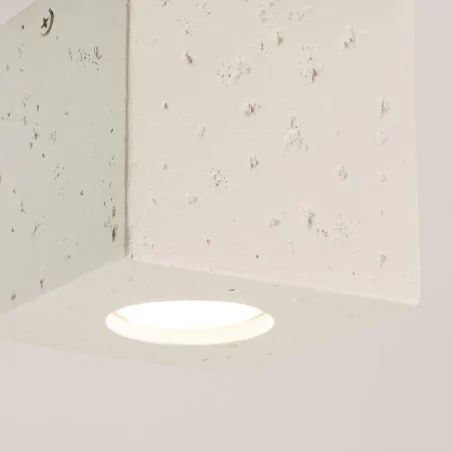 Oswietlenie-sufitowe - plafon quad beton beżowy lampa sufitowa kwadratowa betonowa gu10 sl.1846 sollux 