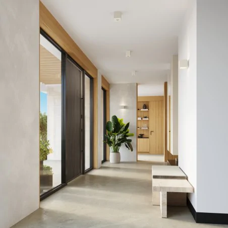 Oswietlenie-sufitowe - plafon quad beton beżowy lampa sufitowa kwadratowa betonowa gu10 sl.1846 sollux 