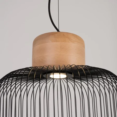 Lampy-sufitowe - lampa wisząca industrialna sufitowa gabbia 35 sl.1847 sollux 