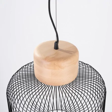 Lampy-sufitowe - lampa wisząca industrialna sufitowa gabbia 35 sl.1847 sollux 