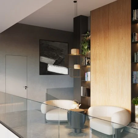 Lampy-sufitowe - lampa wisząca sufitowa ażurowa z drewnem modna gabbia 55 sl.1848 sollux 