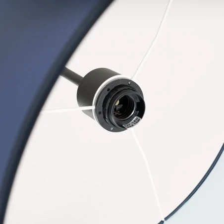 Lampy-sufitowe - lampa sufitowa wisząca nevia z granatowym kloszem sl.1851 sollux 