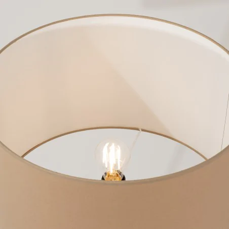 Lampy-stojace - lampa podłogowa duża na trójnogu nevia klosz taupe sl.1853 sollux 