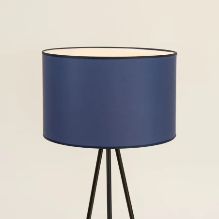 Lampy-stojace - lampa podłogowa na trójnogu  nevia granatowy abażur sl.1855 sollux 