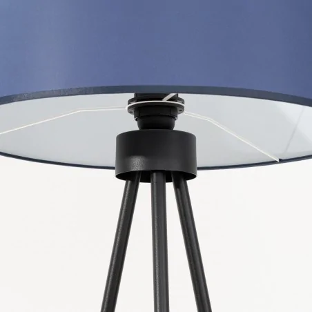 Lampy-stojace - lampa podłogowa na trójnogu  nevia granatowy abażur sl.1855 sollux 