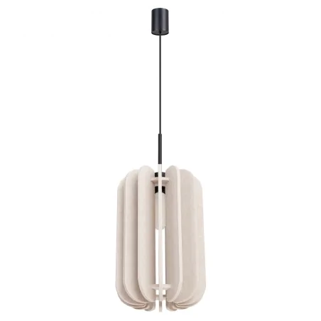 Lampy-sufitowe - lampa sufitowa wisząca mula 27 beżowy filcowy klosz sl.1857 sollux 