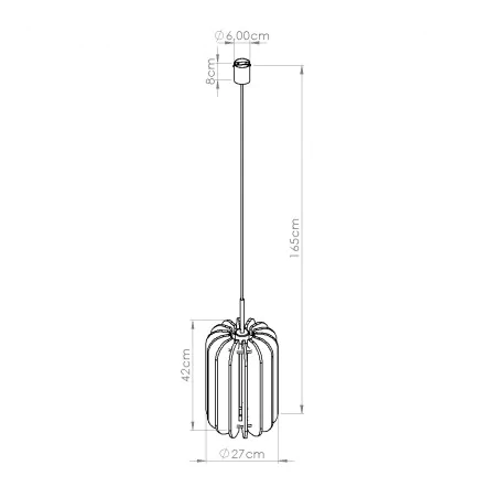 Lampy-sufitowe - lampa sufitowa wisząca mula 27 granatowa filcowa sl.1859 sollux 
