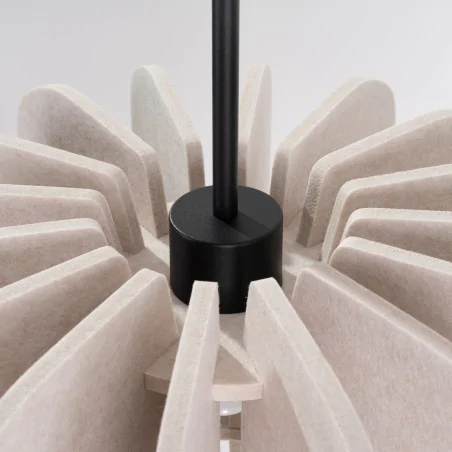 Lampy-sufitowe - lampa wisząca sufitowa modna filcowa mula 45 beżowa sl.1860 sollux 