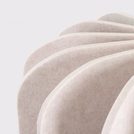 Lampy-sufitowe - lampa wisząca sufitowa modna filcowa mula 45 beżowa sl.1860 sollux 