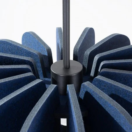 Lampy-sufitowe - lampa wisząca mula 45 granatowa z filcowym kloszem sl.1862 sollux 