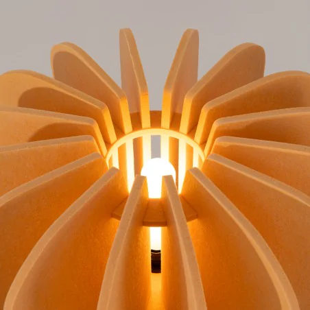 Lampy-stojace - lampa podłogowa z żółtym kloszem z filcu mula 45 na trójnogu sl.1864 sollux 