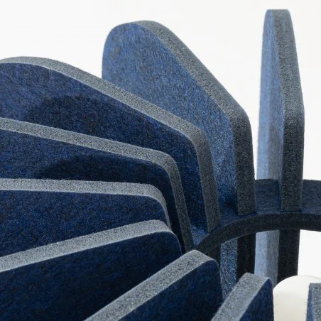 Lampy-stojace - lampa podłogowa na trójnogu z filcowym kloszem mula 45 granatowa sl.1865 sollux 