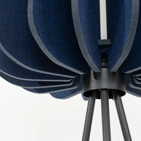Lampy-stojace - lampa podłogowa na trójnogu z filcowym kloszem mula 45 granatowa sl.1865 sollux 