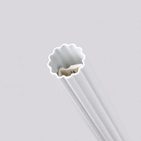 Lampy-sufitowe - lampa wisząca 2 długie karbowane rury arche 2p biała sl.1866 sollux 