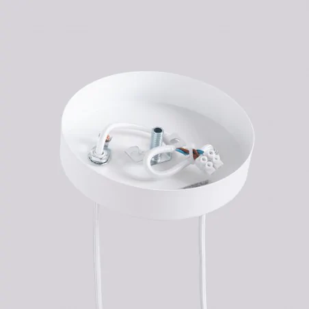 Lampy-sufitowe - lampa wisząca 2 długie karbowane rury arche 2p biała sl.1866 sollux 