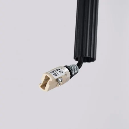 Lampy-sufitowe - lampa wisząca do kuchni zwis podwójny 2 rury arche 2p czarna sl.1867 sollux 