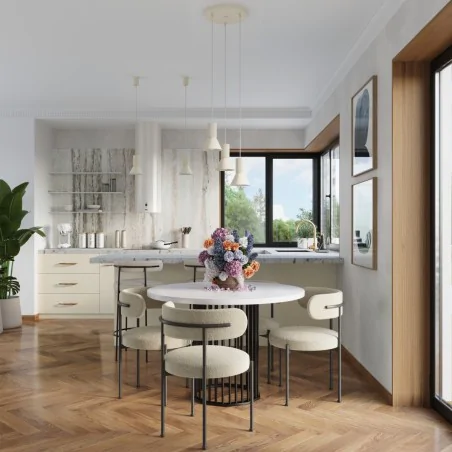 Lampy-sufitowe - lampa wisząca oprawa klasyczna karbowana e14 estria 1 beżowa sl.1870 sollux 