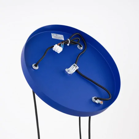 Lampy-sufitowe - lampa wisząca sufitowa potrójna biało-niebieska estria 3p e14 ultramaryna sl.1875 sollux 