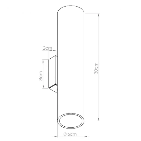 Kinkiety-do-salonu - kinkiet ścienny podwójny tuba drewniana lampa na ścianę lino sl.1878  sollux 