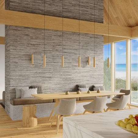 Kinkiety-do-salonu - kinkiet ścienny podwójny tuba drewniana lampa na ścianę lino sl.1878  sollux 