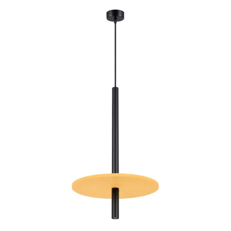 Lampy-sufitowe - lampa wisząca długa tuba z żółtym kołem g9 feltro 1 sl.1880 sollux 