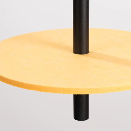 Lampy-sufitowe - lampa wisząca długa tuba z żółtym kołem g9 feltro 1 sl.1880 sollux 