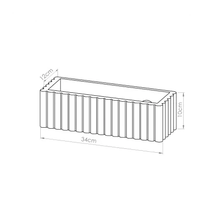 Kinkiety-do-salonu - kinkiet ceramiczny lampa ścienna ryflowana e27 rigata taupe sl.1887 sollux 