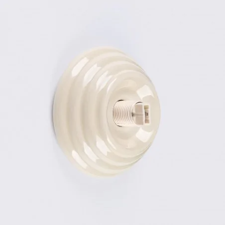 Kinkiety-lazienkowe - kinkiet ścienny kula z beżową obudową do łazienki zori sl.1891 sollux 