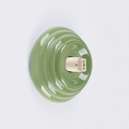 Kinkiety-lazienkowe - lampa ścienna w zielonej oliwkowej obudowie do łazienki zori sl.1894 sollux 