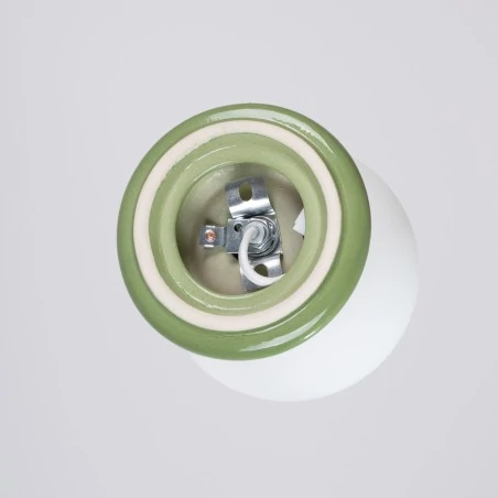 Kinkiety-lazienkowe - lampa ścienna w zielonej oliwkowej obudowie do łazienki zori sl.1894 sollux 