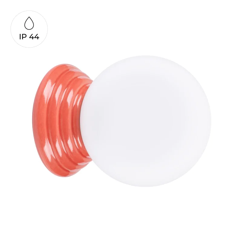 Kinkiety-lazienkowe - kinkiet ścienny do łazienki w brzoskwiniowej obudowie zori sl.1895 sollux firmy SOLLUX 