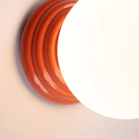 Kinkiety-lazienkowe - kinkiet ścienny do łazienki w brzoskwiniowej obudowie zori sl.1895 sollux 