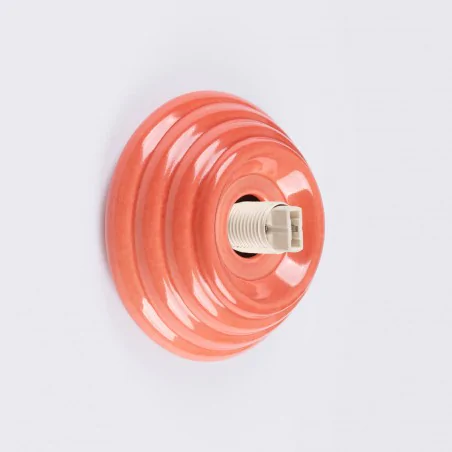 Kinkiety-lazienkowe - kinkiet ścienny do łazienki w brzoskwiniowej obudowie zori sl.1895 sollux 