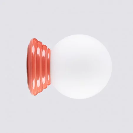 Kinkiety-lazienkowe - kinkiet ścienny do łazienki w brzoskwiniowej obudowie zori sl.1895 sollux 